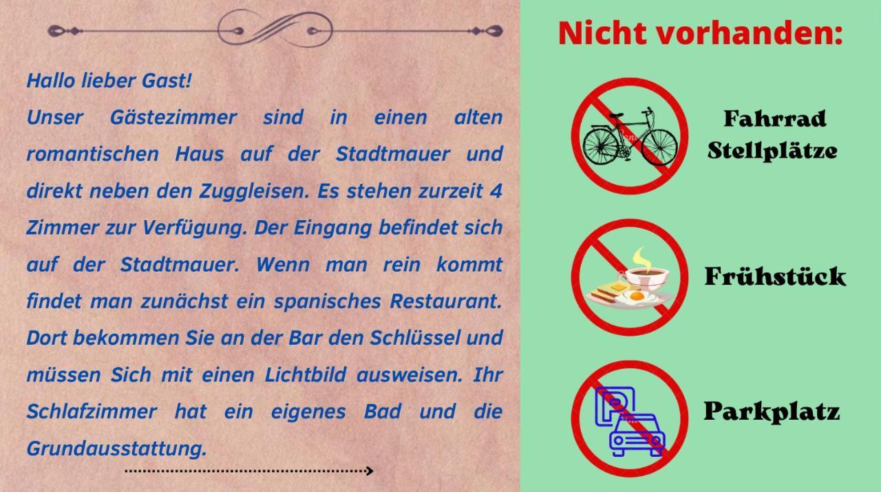 Hotelzimmer Im Alten Reihenhaus Auf Der Stadtmauer Bacharach Εξωτερικό φωτογραφία